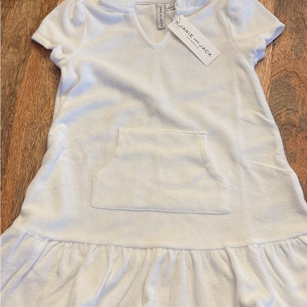 Janie and Jack White Terry Cloth Dress